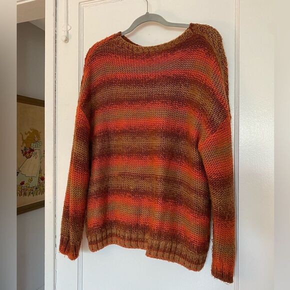 Cozy Orange Knit Sweater Size 16 Brand Tu - Picture 6 of 8